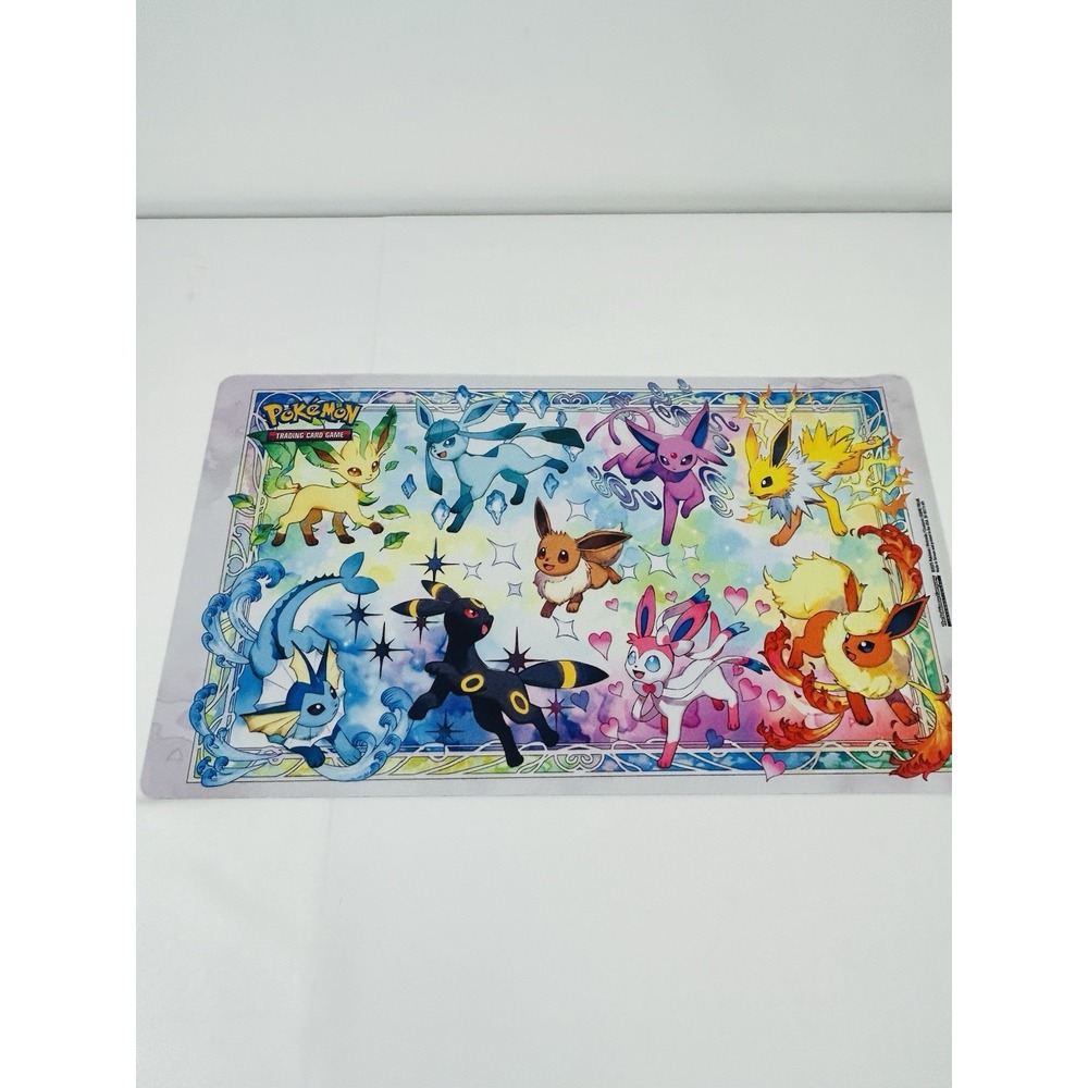 Pokemon Prismatic Evolutions Eeveelutions Playmat TCG Mat Vaporeon Sylveon Eevee